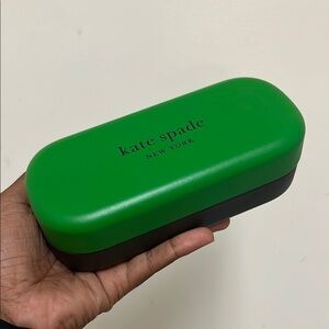 Kate Spade Green and Black Eyewear Case